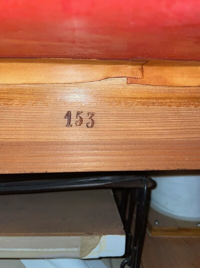 Serial number in orchestrion #153