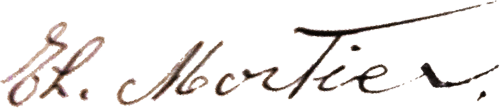 Handtekening Th. Mortier